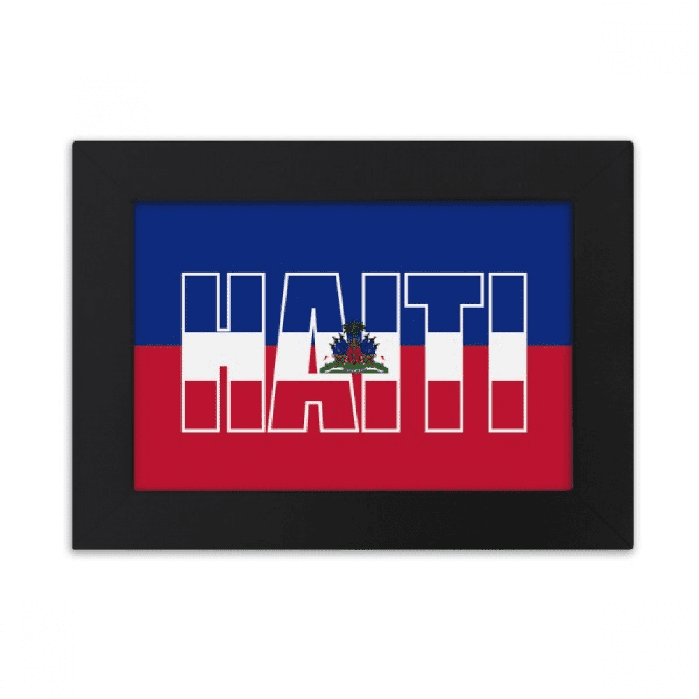 Haiti Country Flag Name Desktop Photo Frame Ornaments Picture Art ...