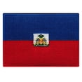 thumbnail image 1 of Haiti Flag Embroidered Iron-on Patch, 1 of 1