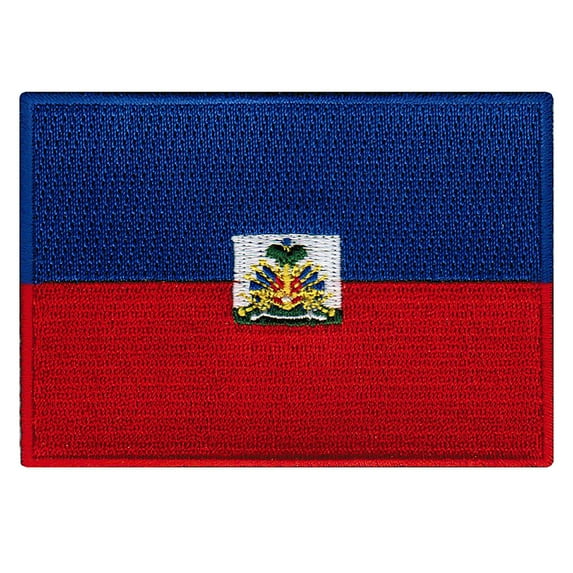 Haiti Flag Embroidered Iron-on Patch