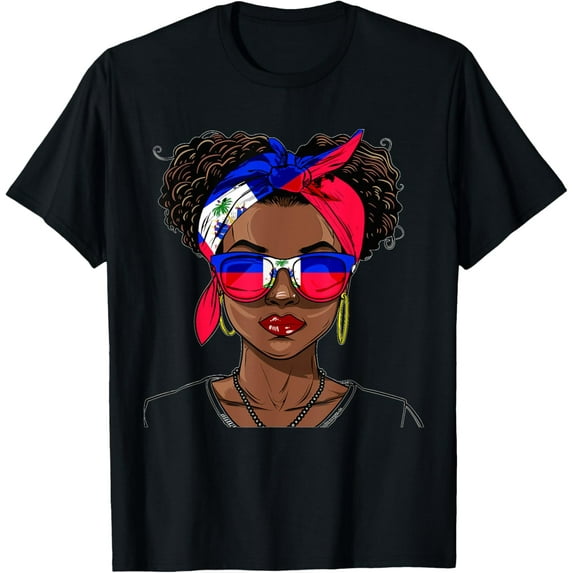 Haiti Flag Outfit for Woman Uniform Souvenirs Haitian T-Shirt