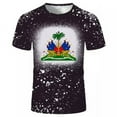 thumbnail image 1 of Haiti Flag T-shirt Bubble Unisex, 1 of 1