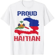 Haiti Haitian America Flag Love Proud Ayiti Country Melanin T-Shirt