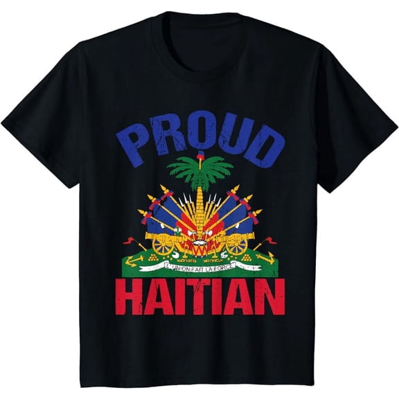 Haiti Haitian America Flag Proud Love Ayiti Country Pride T-Shirt