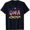 thumbnail image 1 of Haiti Haitian America USA Combo Mixed DNA Fingerprints Ayiti T-Shirt, 1 of 4