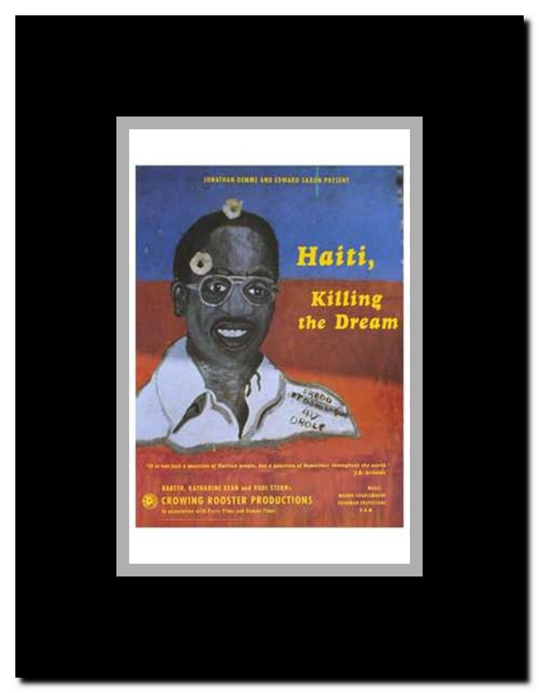Haiti Killing the Dream Framed Movie Poster