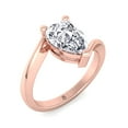 thumbnail image 1 of Haiti - Moissanite Pear Shape Lab Diamond Solitaire Engagement Ring, 1 of 4