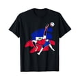 thumbnail image 1 of Haiti National Soccer Team Jersey Haitian Football Gifts T-Shirt, 1 of 2