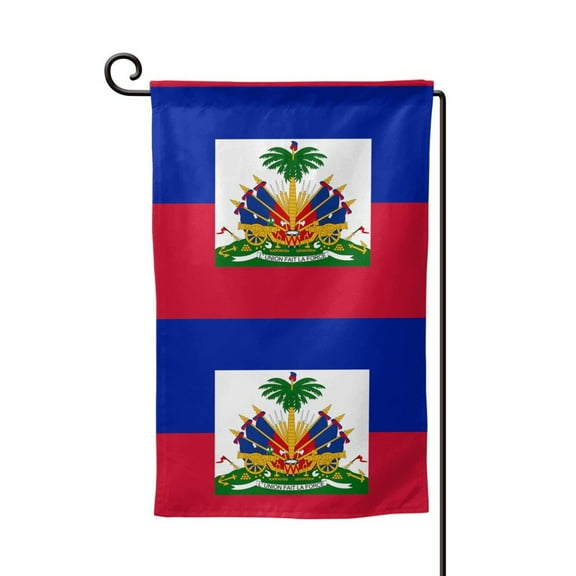 Haitian Flag Garden Flag Double Sided Small Flag Yard Home Decorative Flags Banner 12.5 x 18 Inch Square