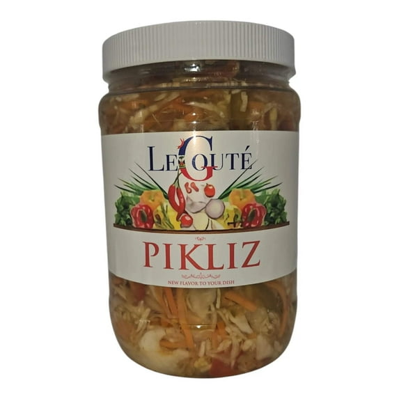Haitian Pikliz, Pikliz Ayisyen, Haiti Pickles. 32 Oz XL (Bon bagay)