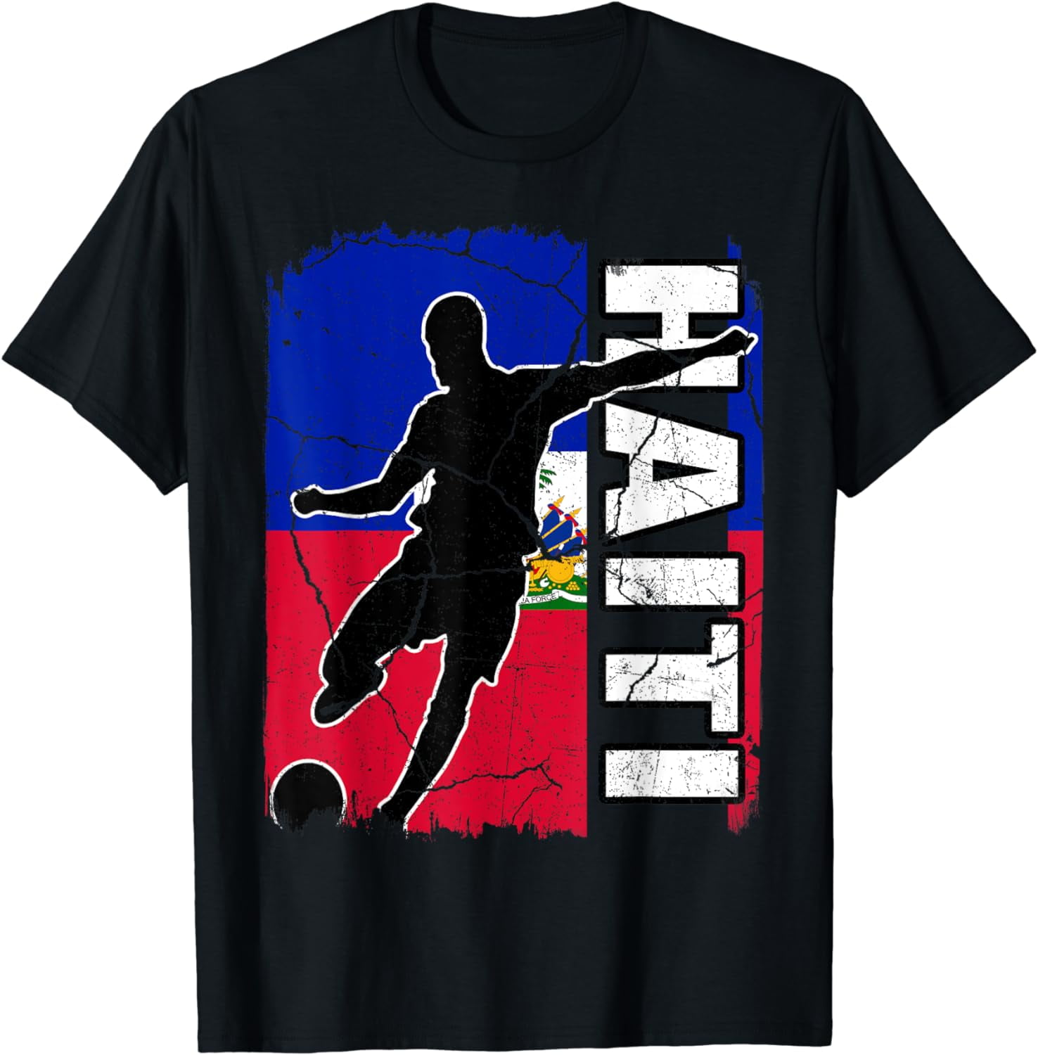 Haitian Soccer Team Haiti Flag Jersey Football Fans T-Shirt - Walmart.com