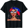 thumbnail image 1 of Haitian Souvenirs Products Woman Flag Uniform Haiti T-Shirt, 1 of 3