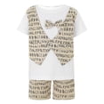thumbnail image 1 of Haitryli Baby Boys Short Sleeve Gentleman Suit Bow Tie Shirt with Shorts Formal Outfits Light Khaki 4-5, 1 of 7