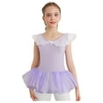 thumbnail image 1 of Haitryli Ballet Gymnastics Dance Leotards for Girls Kids Ballerina Outfit Dress with Sequins Tulle Tutu Skirt Lavender Leotard&Skirt 120/S, 1 of 7