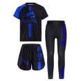 thumbnail image 1 of Haitryli Boys Boxing Outfit 3 Piece Muay Thai Cage Fighting Martia Arts Outfits Carnival Dress Up Blue 10, 1 of 3