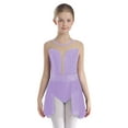 thumbnail image 1 of Haitryli Girls Ballet Dress Crystal Sparkly Lyrical Dance Costume Mesh Patchwork Figure Skating Dance Wear Light Purple 10, 1 of 7