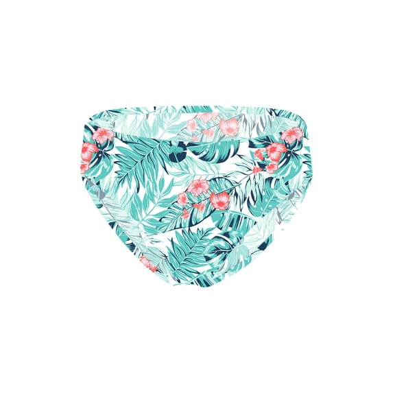 Haitryli Girls Bikini Bottoms Stretchy Swim Briefs Beachwear Swimwear Palm Leaves 4