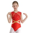 thumbnail image 1 of Haitryli Girls Glittery Sleeveless Gymnastics Leotard Jumpsuit Kids One Piece Diamond Bodysuit Dancewear Red 16, 1 of 7