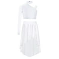 thumbnail image 1 of Haitryli Gymnastics Leotard for Girls Crop Top with Skirt Set Lyrical Dance Outfits Ballet Costume for Performance White 14, 1 of 7