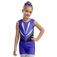 thumbnail image 1 of Haitryli Gymnastics Leotard for Girls Shiny Rhinestones Ballet Dance Unitard with Shorts Hair Band Set Blue 6, 1 of 7