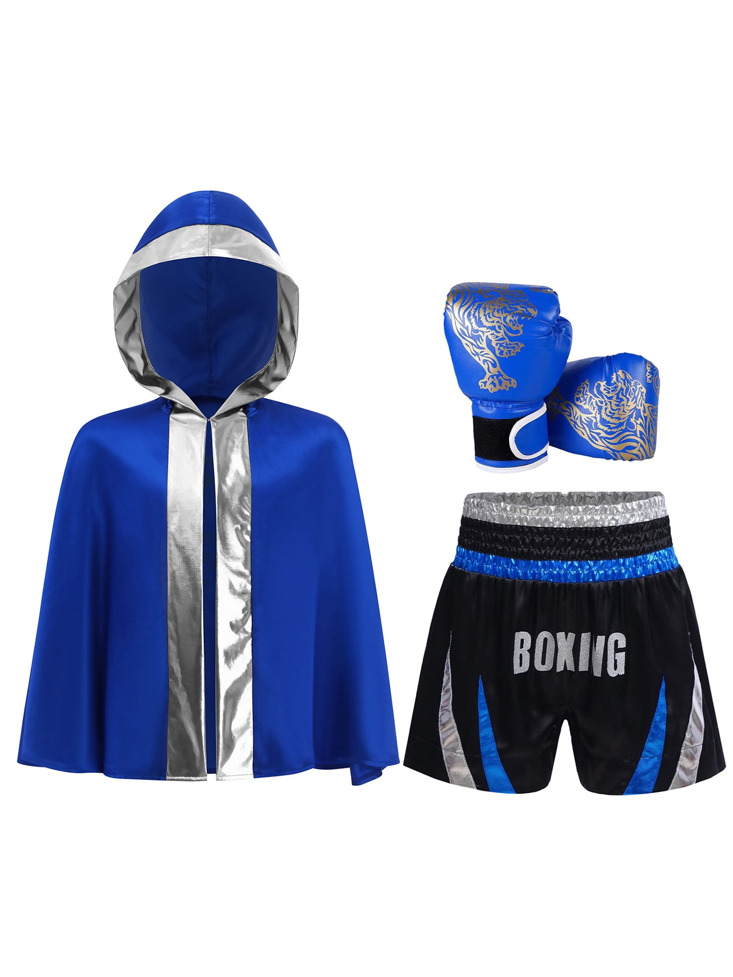 Haitryli Kids Boys Girls Boxing Training Outfit Kickboxing Shorts with ...