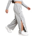 thumbnail image 1 of Haitryli Kids Boys Girls Joggers Athletic Trousers Tear Away Pants Adaptive Clothes Side Full Open Sweatpants Grey 8, 1 of 7