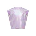 thumbnail image 1 of Haitryli Kids Boys Girls Metallic Dance Top Shiny Cap Sleeve Round Neck T-Shirt Sparkly Casual Shirt Light Purple 9-12, 1 of 5