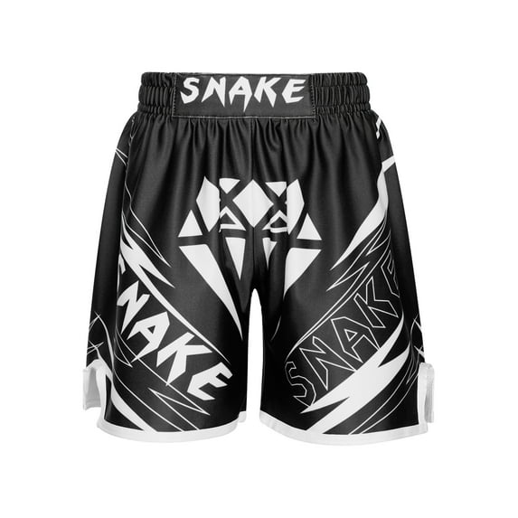 Haitryli Kids Boys Kickboxing Shorts Wrestling Boxing Trunks Boxer Briefs MMA Muay Thai Booty Shorts Type L 5-6