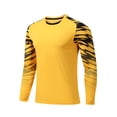 thumbnail image 1 of Haitryli Kids Boys Soccer Jersey Lightweight Long Sleeve Goalkeeper Jersey Football Goalie Training Shirts Orange XS/160, 1 of 4