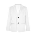 thumbnail image 1 of Haitryli Kids Boys Suit Jacket Single Button Notch Lapel Formal Suit Blazer Gentleman Coat White 4, 1 of 5