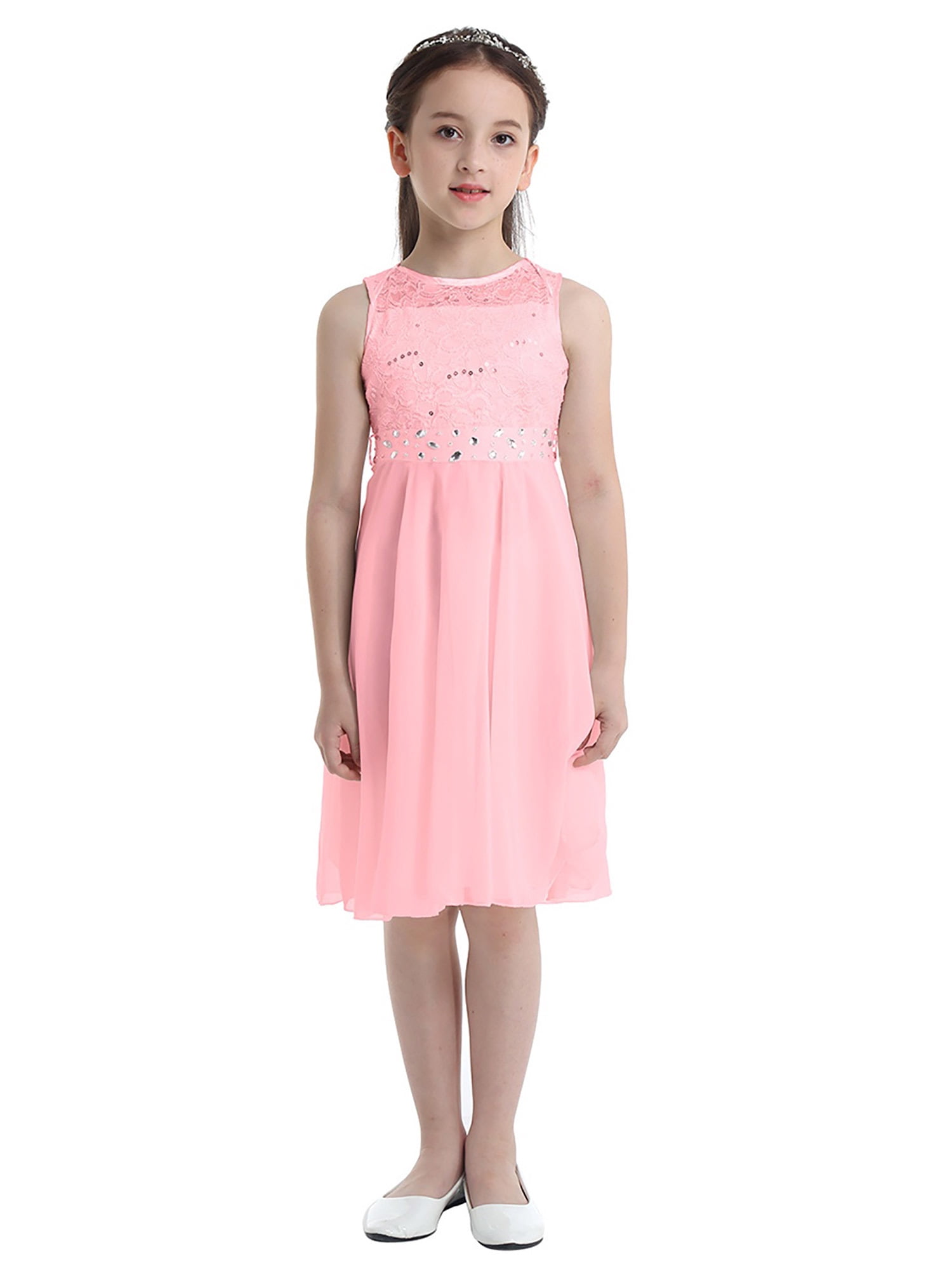 A-Line Floor-length Flower Girl Dress/Wedding Guest Dresses - Chiffon