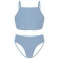 thumbnail image 1 of Haitryli Kids Girls Two Piece Swimsuit Padded Sport Bra and Briefs Panties Set Bathing Suit Blue 16, 1 of 5