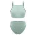 thumbnail image 1 of Haitryli Kids Girls Two Piece Swimsuit Padded Sport Bra and Briefs Panties Set Bathing Suit Mint Green 12, 1 of 7