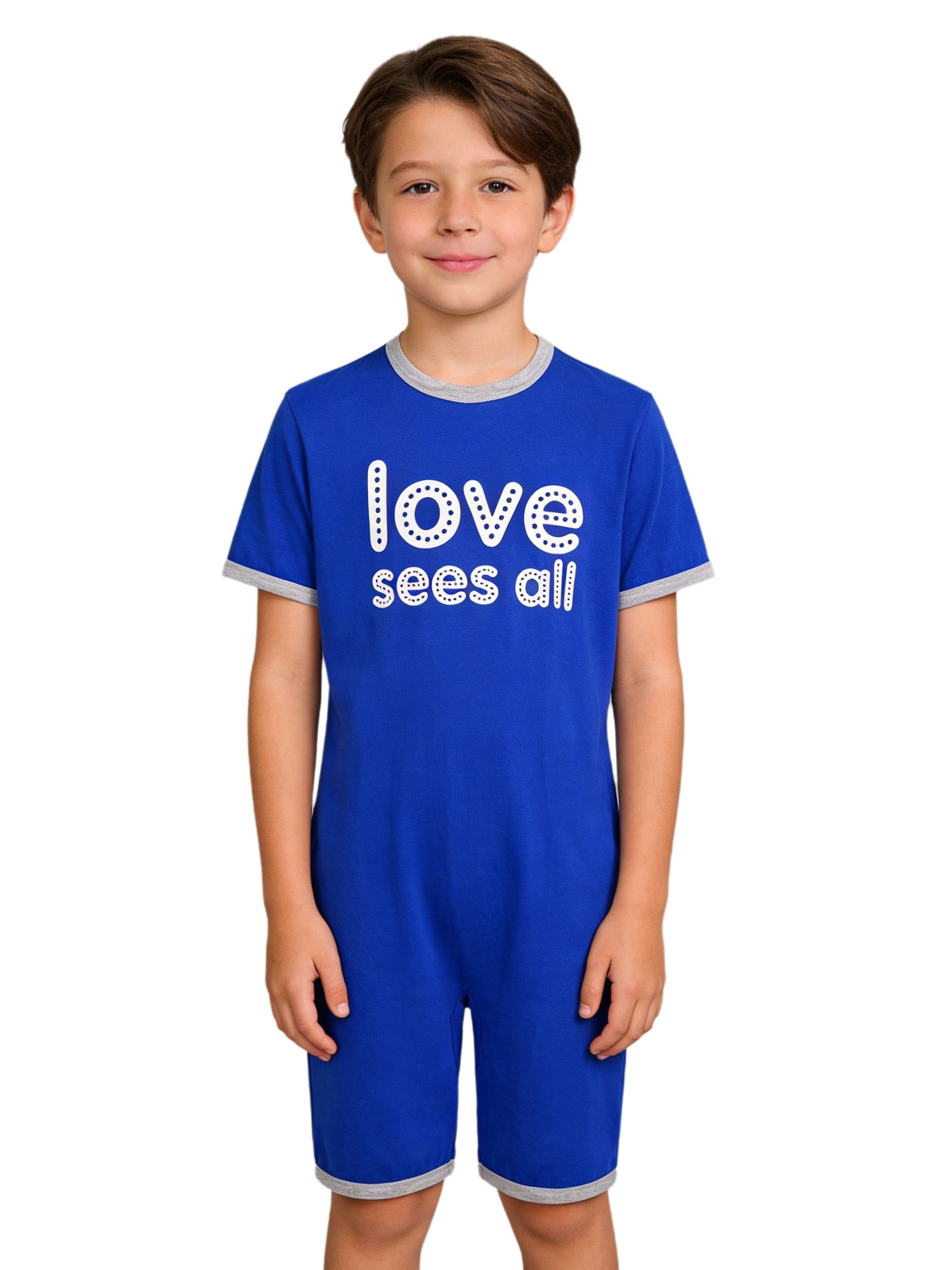 Haitryli Kids Special Needs Adaptive Clothing Overalls Short Sleeve ...