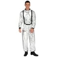 thumbnail image 1 of Haitryli Men Astronaut Costume Adult Space Suit Jumpsuit Dress Up Costume for Cosplay Halloween Silver L, 1 of 7