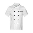 thumbnail image 1 of Haitryli Men Short/Long Sleeve Chef Coat Solid Chef Jacket Cooking Uniform White Short Sleeve XXL, 1 of 7