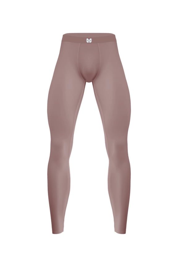 Men's Athletic Compression Pants Cool Dry Gym Leggings Workout Tights Sport Baselayer Coffee L