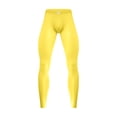 thumbnail image 1 of Haitryli Men's Athletic Compression Pants Cool Dry Gym Leggings Workout Tights Sport Baselayer Yellow M, 1 of 2