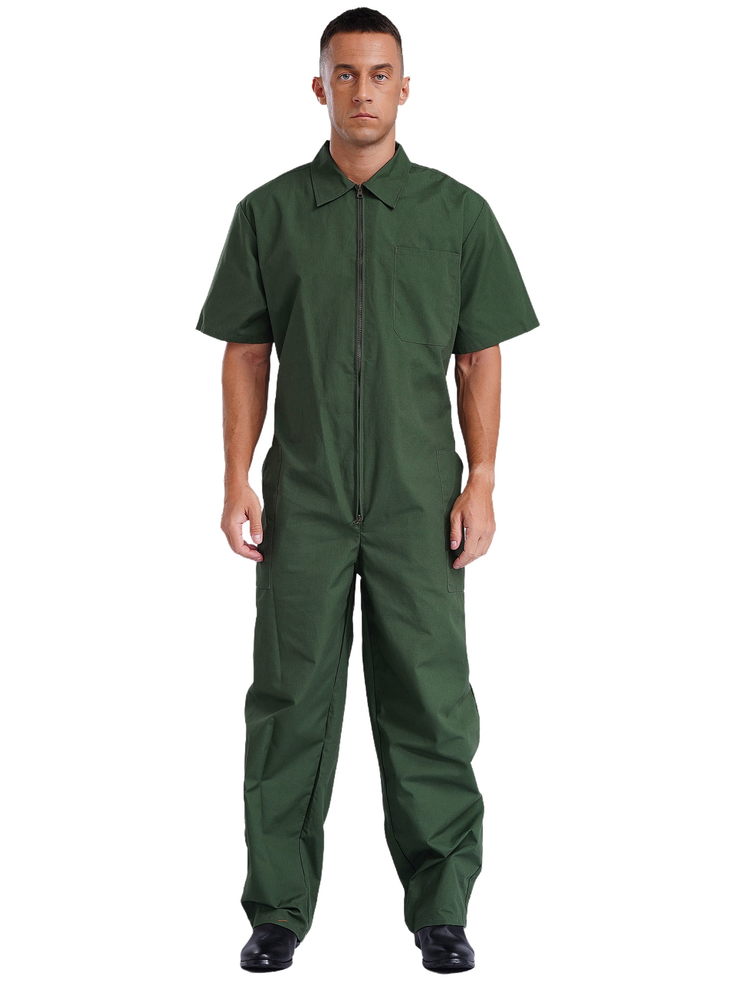Green work jumpsuit new arrivals