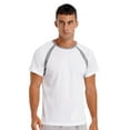 thumbnail image 1 of Haitryli Mens Athletic Sport Shirts Short Sleeve Sun Protection Rash Guard Tops Outdoor Undershirt White S, 1 of 7