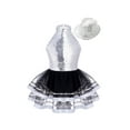 thumbnail image 1 of Haitryli Toddler Girls Sparkly Ballet Leotards Tutu Dress Modern Jazz Latin Dance for Performance Silver 6, 1 of 5
