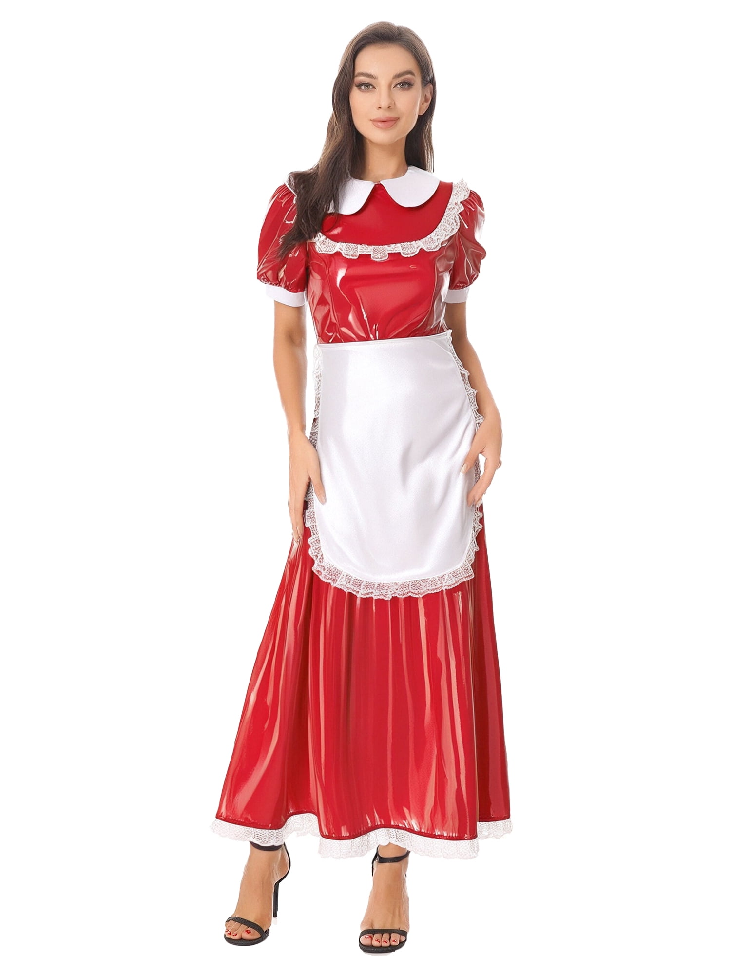 satin french maid dress Fitted French Maid Transform into the Perfect Maid