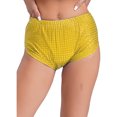 thumbnail image 1 of Haitryli Women's Shiny Square Sequin Shorts Sparkly Stretchy Night Out Party High Waisted Shorts Gold 180, 1 of 7