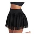 thumbnail image 1 of Haitryli Women's Tennis Golf Skirts High Waisted Inner Shorts Athletic Skorts for Sports Running Pickleball Black XL, 1 of 7