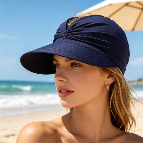Haivin Beach Sun Hat for Women Wide Brim Bucket Hat UV Protection Outdoor