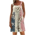 thumbnail image 1 of Haivin Halter Neck Romper for Woman, Loose-fitting with Beach Print and Pockets, Lightweight and Comfortable for Summer Vacation and Casual Wear, 1 of 6