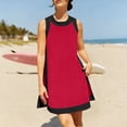 thumbnail image 1 of Haivin Ladies' round neck sleeveless short skirt fashion casual two-piece set skirt set, 1 of 6