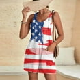 thumbnail image 1 of Haivin Romper for Woman with Pockets and Independence Day Print for Summer, Casual and Holiday Use, 1 of 5