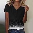 thumbnail image 1 of Haivin T Shirts Short Sleeve V Neck Tees Womens Tops Beach Vacation Fashion Clothes 2026 Casual Summer Outfits, 1 of 5