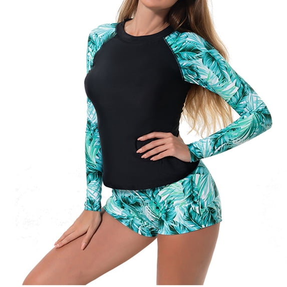Haivin Women's Bikini Swimsuit, Sexy Solid Color Backless Two-Piece with Wave Design, Swimwear Set for Beach and Vacation