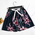 thumbnail image 1 of Haivin Women's Casual Pajama Shorts, Loose Fit with Elastic Waist, Floral Print Sleepwear Shorts for Home and Lounge, 1 of 5